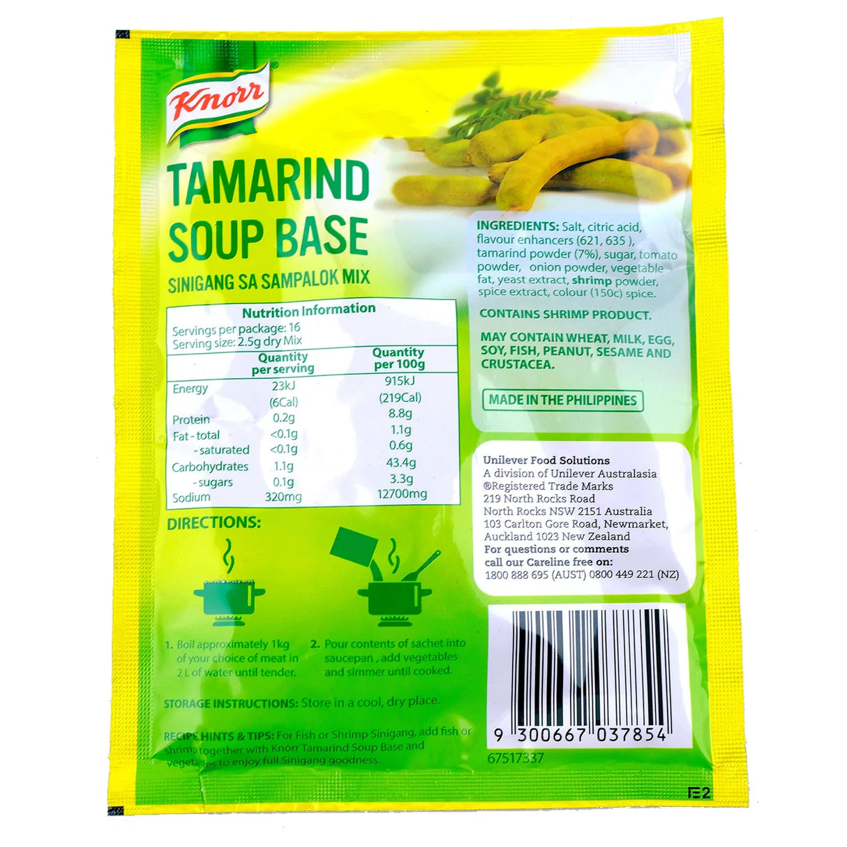 Knorr Tamarind Soup Base (Bot Me) 40G