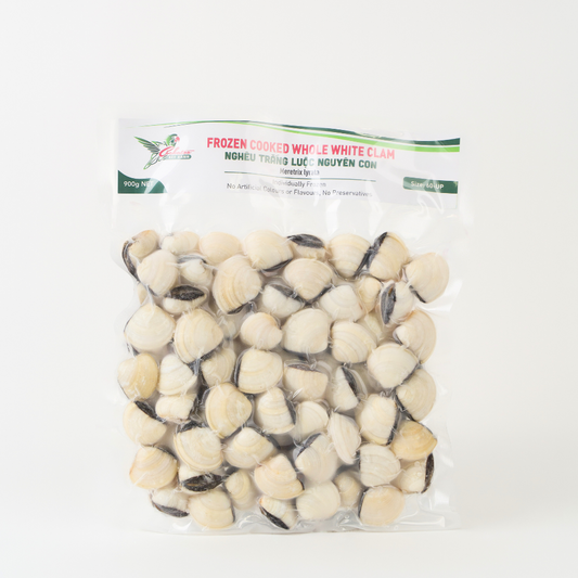 Green Cockatoo Frozen Cooked Whole White Clam (Ngheu) 900gr