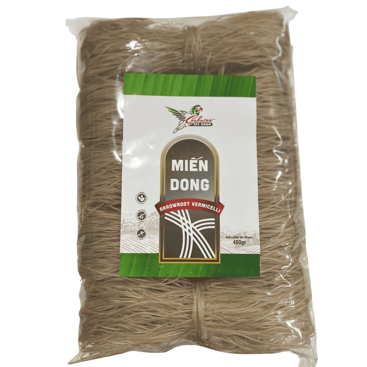 Green Cockatoo Arrowroot Vermicelli (Mien Dong) 400gr