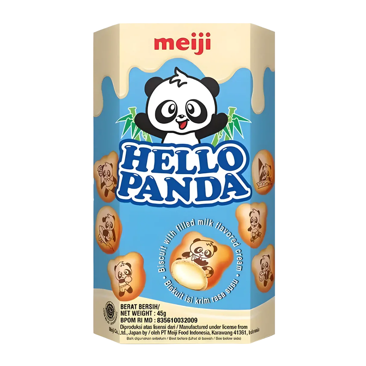 Meiji Hello Panda Milk Flavour (Banh Gau) 42g