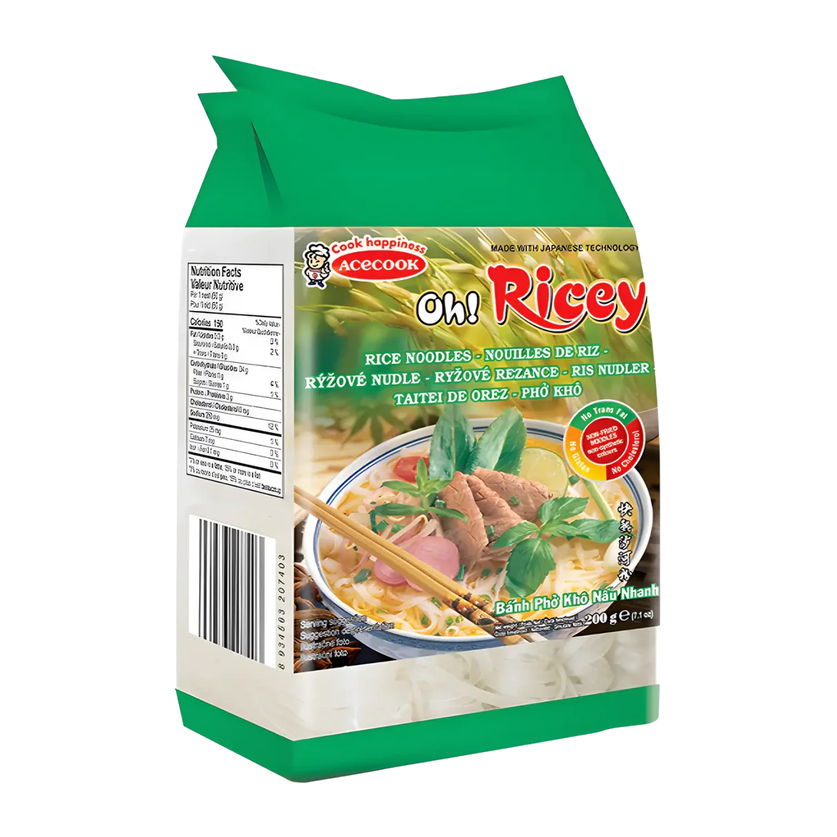 Acecook Oh Ricey Pho Rice Noodle 500g