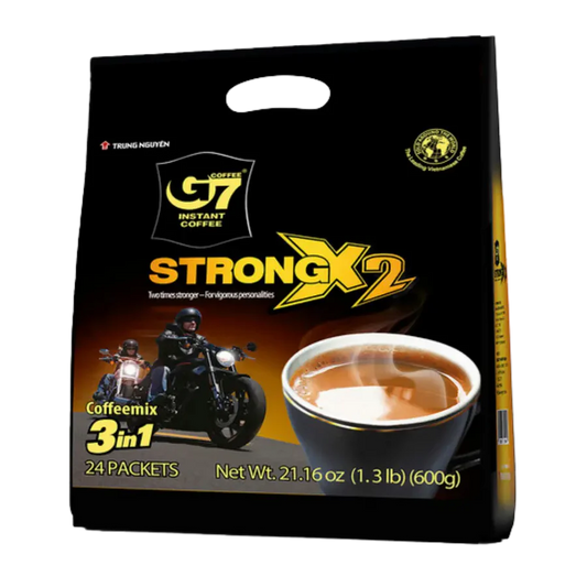 Trung Nguyen G7 Instant Coffee X2 Strength 24 Sticks (Cafe Trung Nguyen) 600g