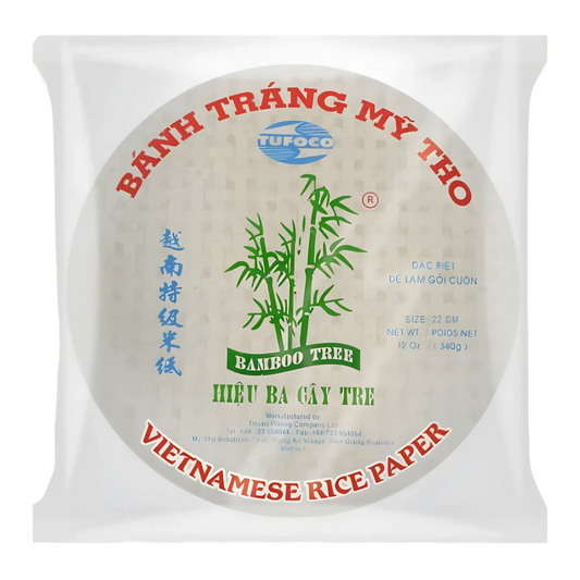 Bamboo Tree Rice Paper Round 22cm (Banh Trang) 340g