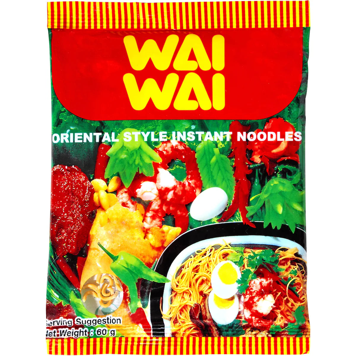 Wai Wai Oriental Instant Noodles (Mi An Lien) 60g