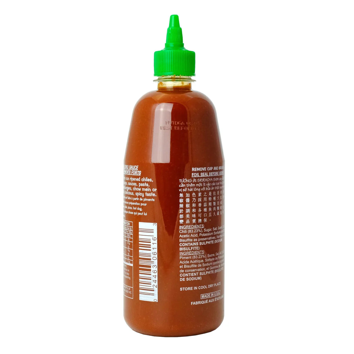 Huy Fong Sriracha Hot Chilli Sauce (Tuong Ot Siracha) 793g