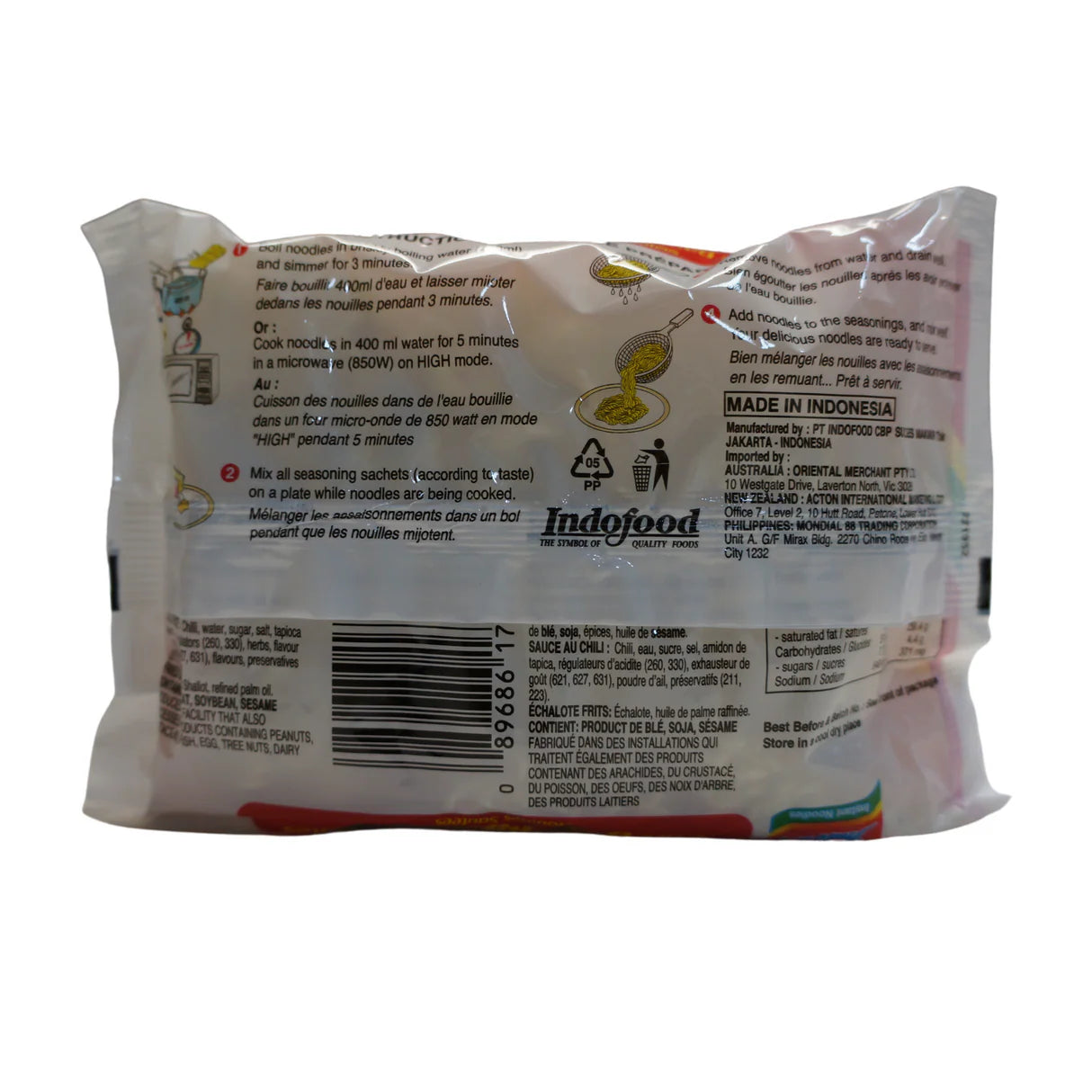 Indomie Mi Goreng Noodles (Mi Kho) 85g