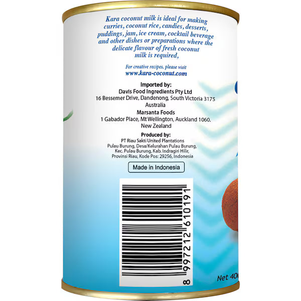 Kara Coconut Milk (Sua Dua) 400ml