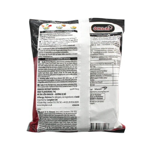 Omachi Noodles Beef Flavour (Mi Omachi) 79g