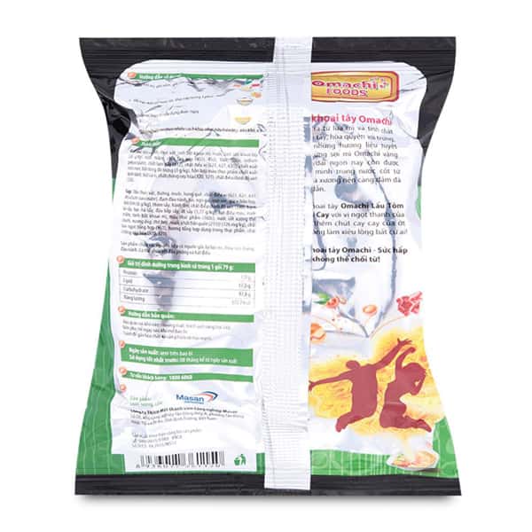 Omachi Noodles Shrimp Flavour (Mi Tom Omachi) 79g