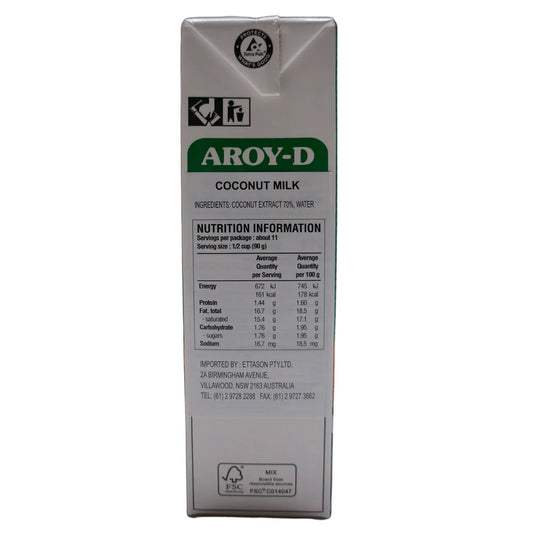 Aroy D Coconut Milk (Sua Dua) 1L